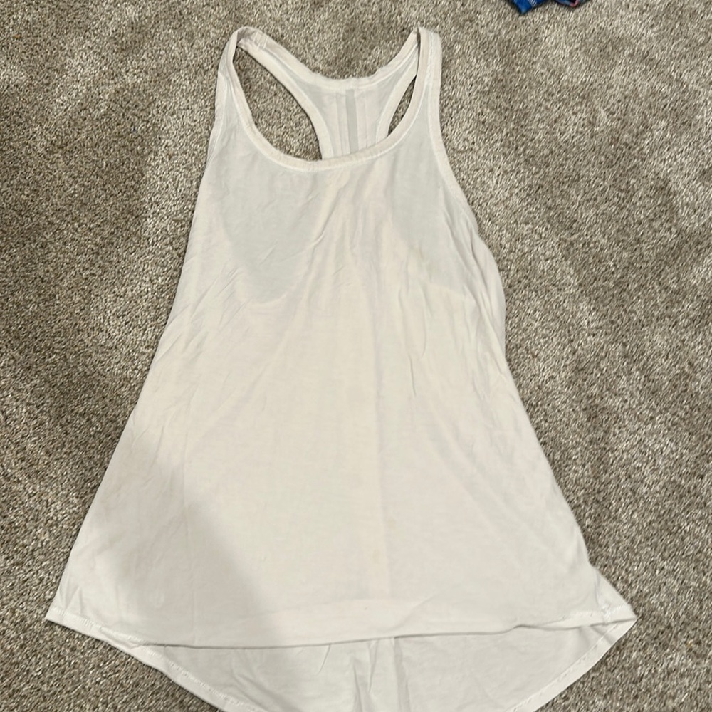 White Lululemon tank